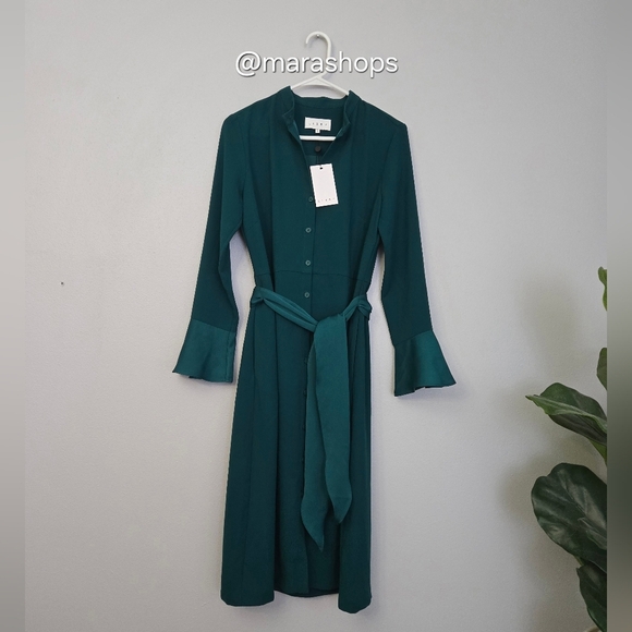 Libby London Shoreditch Green Shirt Dress - Picture 2 of 8